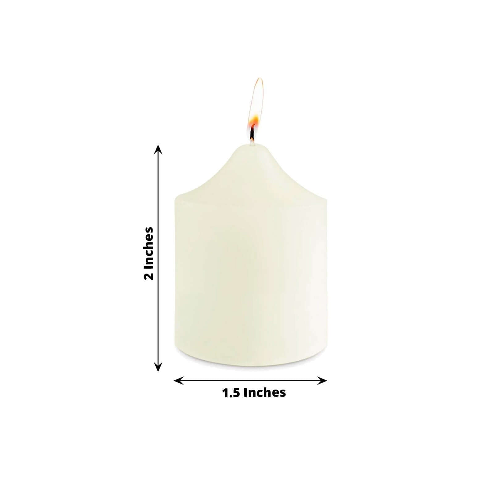 12 Pack Ivory Votive Candles, Mini Multi-Purpose Candle Decor 2