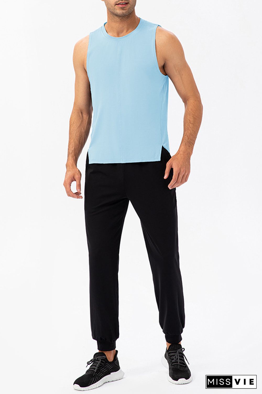 Plain Breathable Men's Quick Dry Gym Tank Top