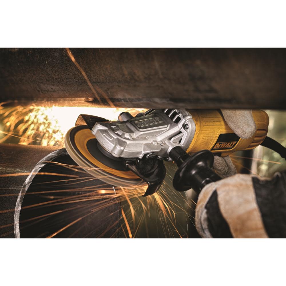 4-1/2 in. to 5 in. Flathead Paddle Switch Small Angle Grinder with No Lock-On ;