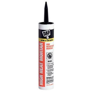 DAP 10.1 oz. Black High Heat Mortar Sealant (12-Pack) 7079818854