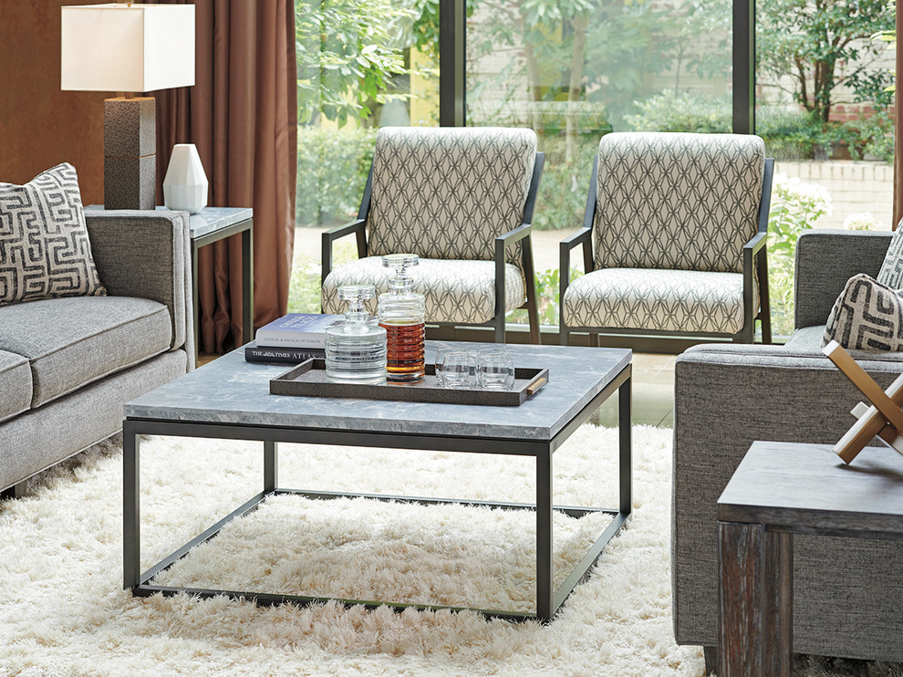 Proximity Square Cocktail Table   Transitional   Coffee Tables   by Lexington Home Brands  Houzz