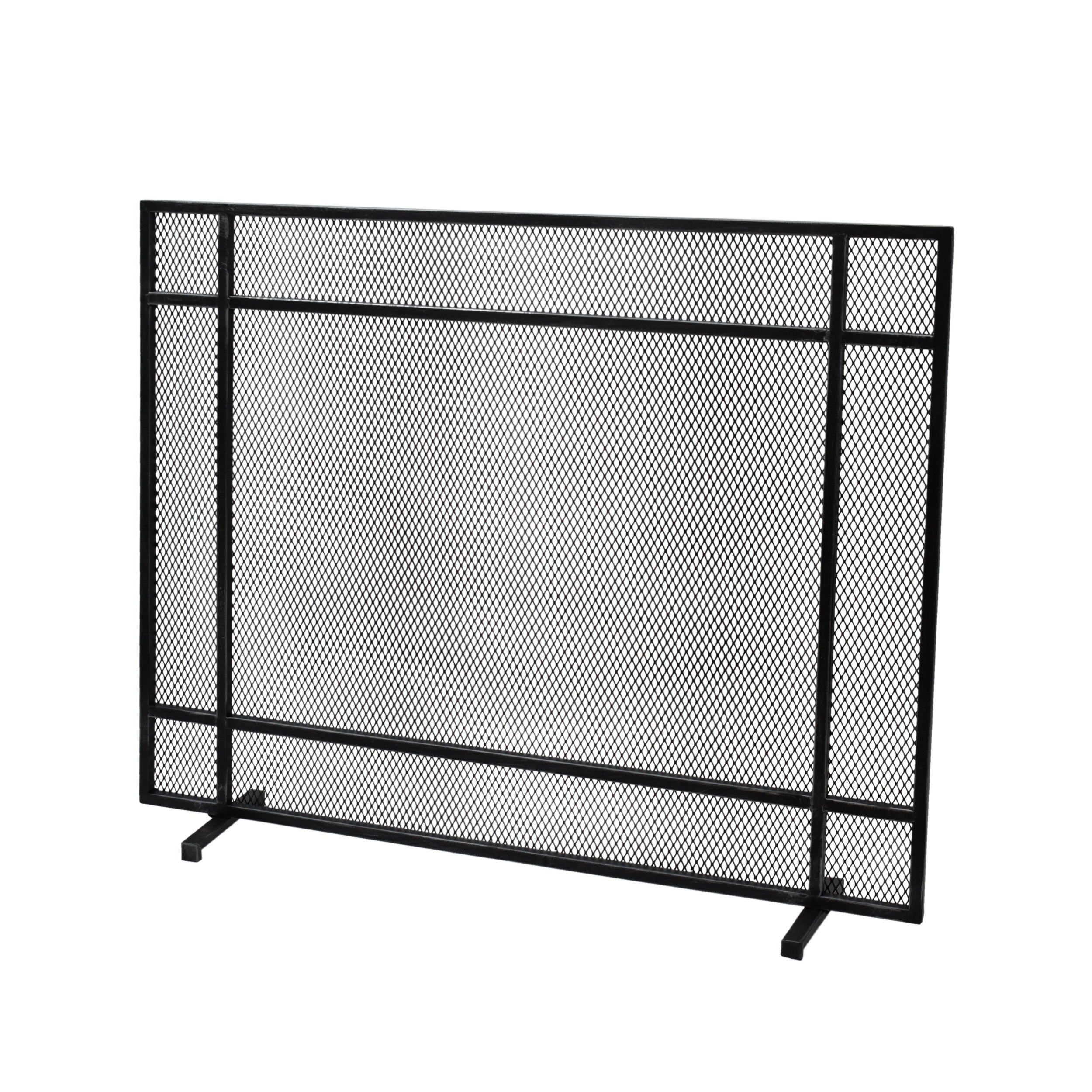 Markus Modern Single Panel Iron Firescreen