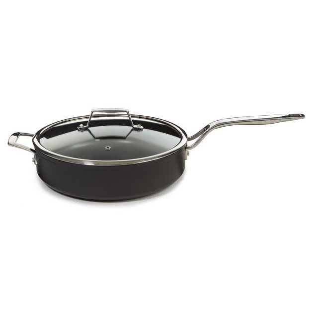 Deep Skillet 4 3qt With Glass Lid Black