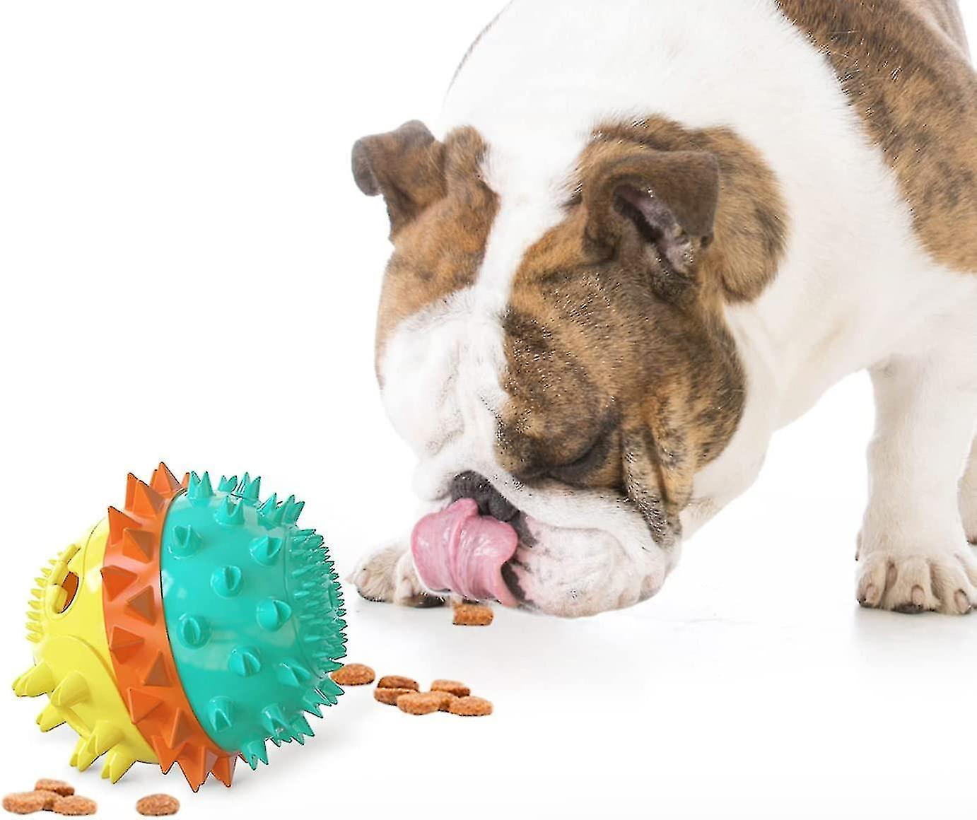 Dog Toys For Aggressive Chewers， Dog Ball Chew Treat Toy， Interactive Indestructible Tough Puppy Puz