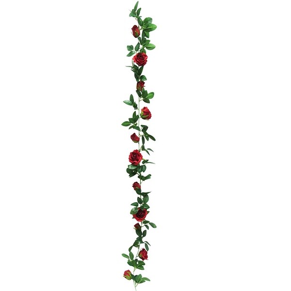 6ft Artificial Rose Flower Garland Hanging Vine