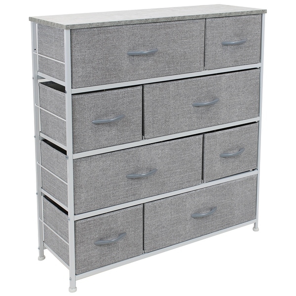 Dresser w/ 8 Drawers Furniture Storage and Chest Tower for Bedroom - - 34478683