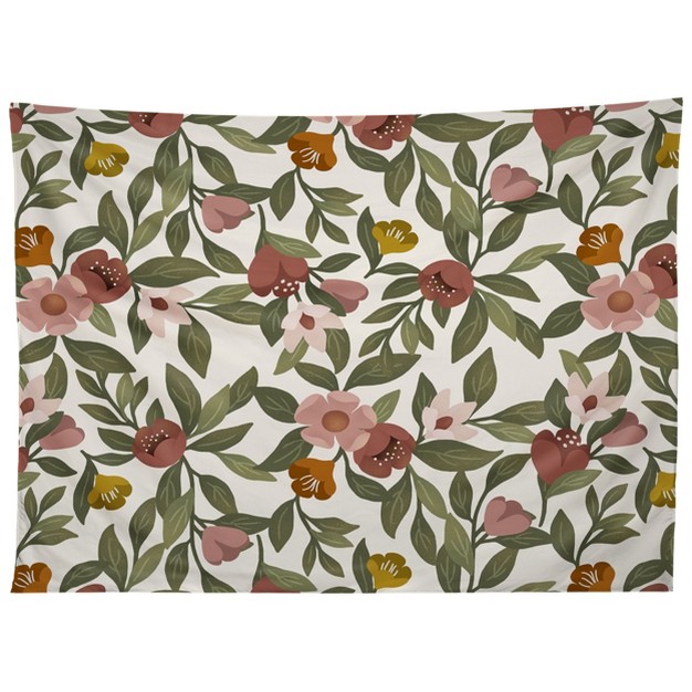 Lebrii Febe Floral Pattern Tapestry Society6