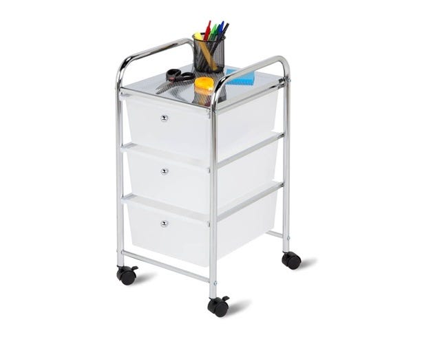 HoneyCanDo 3 Drawer Rolling Storage Cart CRT02215