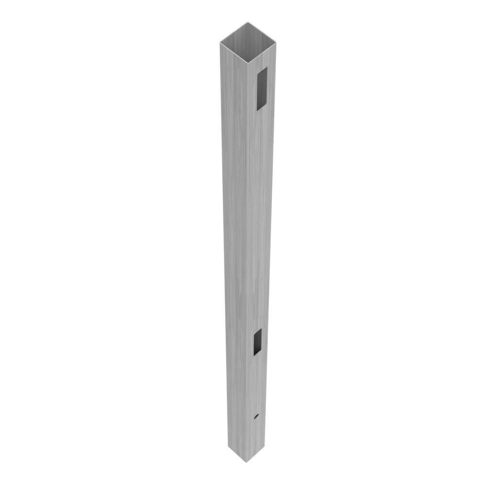 Barrette Outdoor Living Linden 5 in. x 5 in. x 108 in. Driftwood Gray Vinyl Fence End Post 73050718