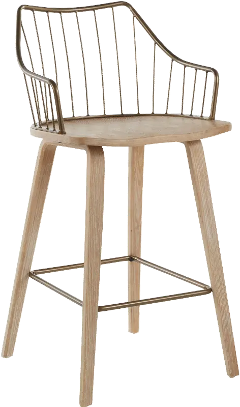 Winston Whitewash Counter Stool