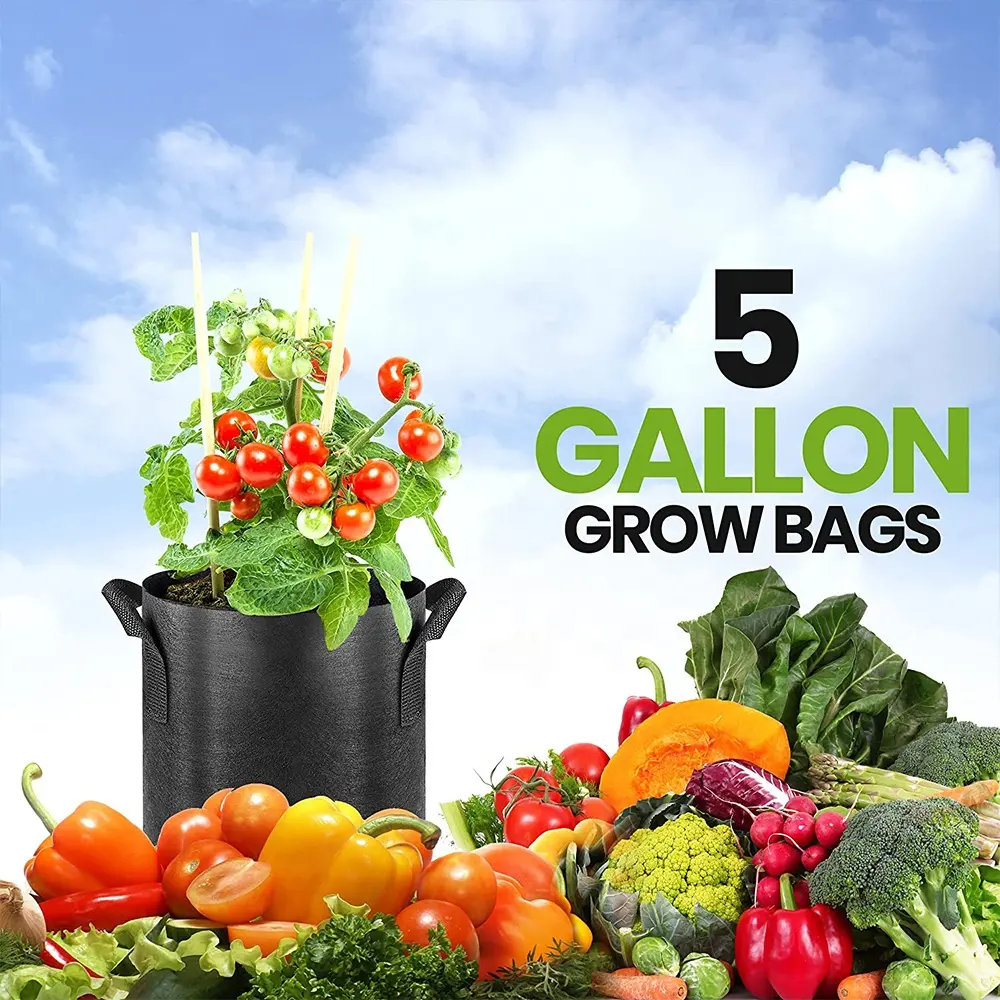 Farm garden supplies agriculture gardening pot tree pot wholesale plant bags grow bag 5 gallon plant pots