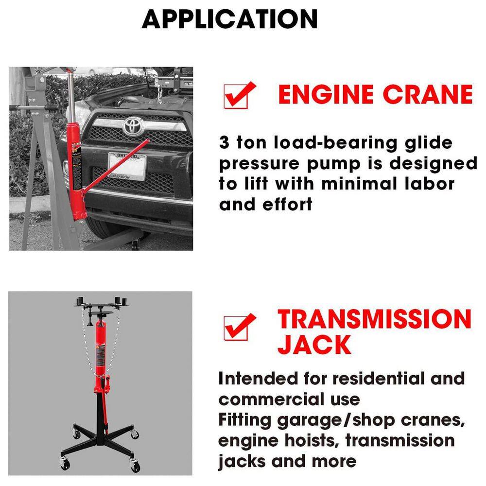 Big Red 3-Ton Long Ram Jack T30306