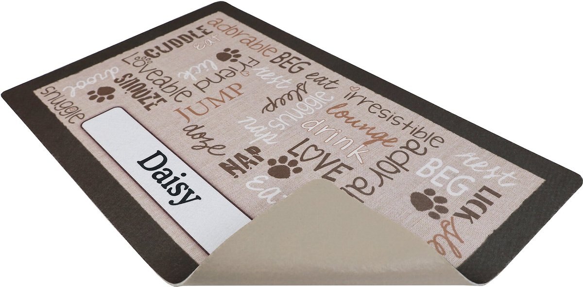 Drymate Linen Personalized Dog and Cat Placemat