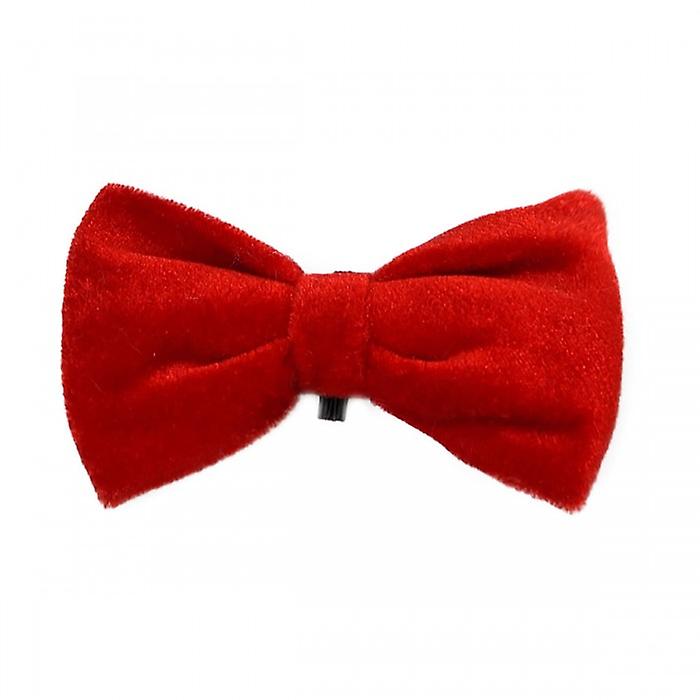 House Of Paws Bow Tie Velvet Dog Squeak Toy