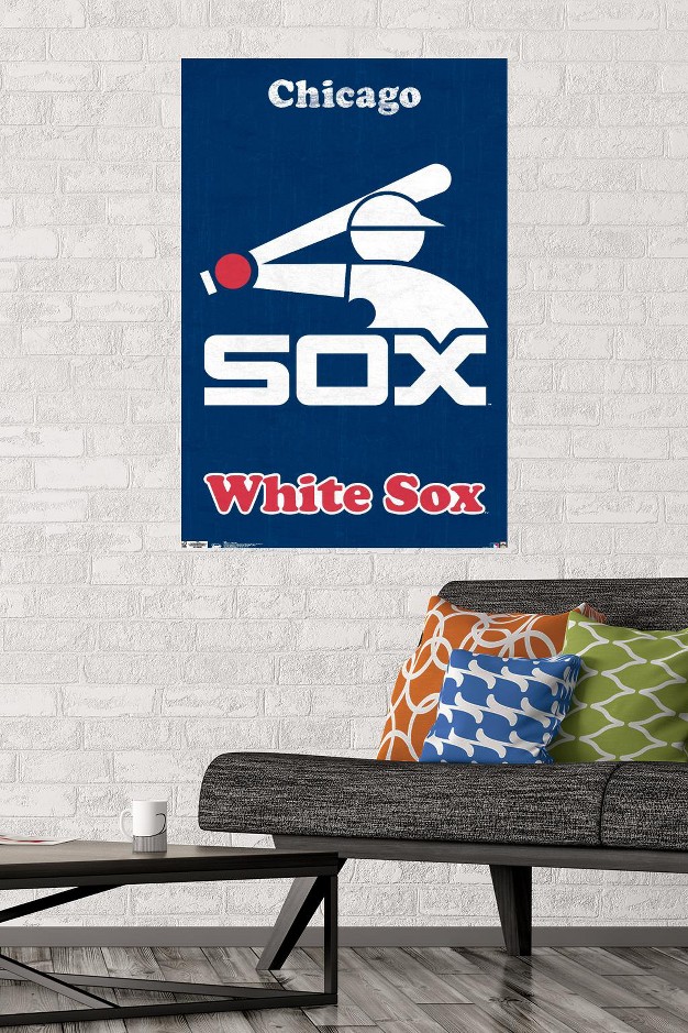 Trends International Mlb Chicago White Sox Retro Logo Unframed Wall Poster Prints