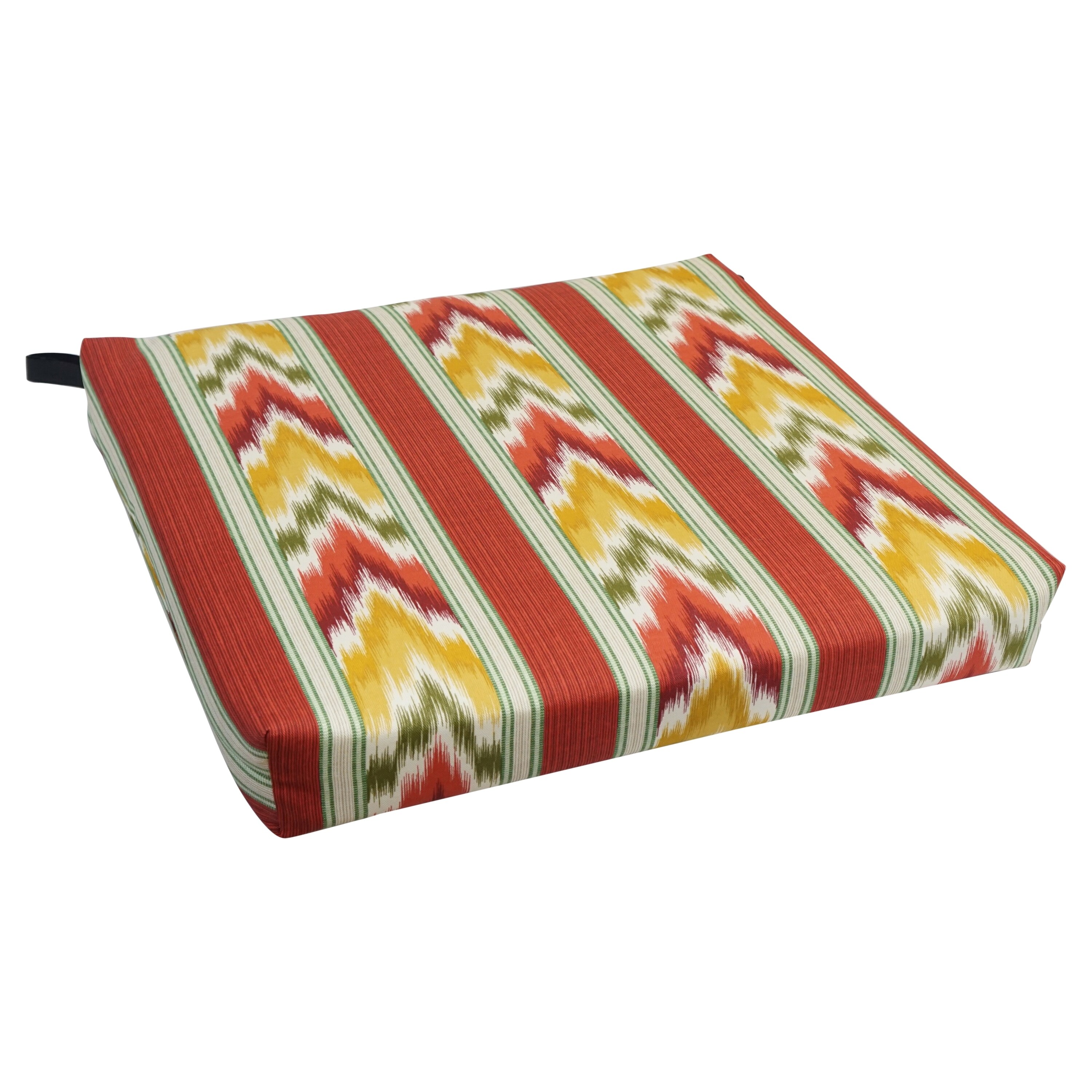 20-inch by 19-inch Patterned Outdoor Chair Cushion