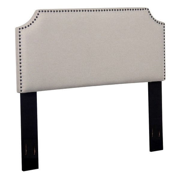 Morden Full/Queen Nailhead Upholstered Fabric Headboard - - 12531775