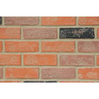 TRITAN BP Faux Brick 43.5 in. x 23.75 in. Polyurethane Interlocking Siding Panel in Rusty Amber AB-4323-RAR