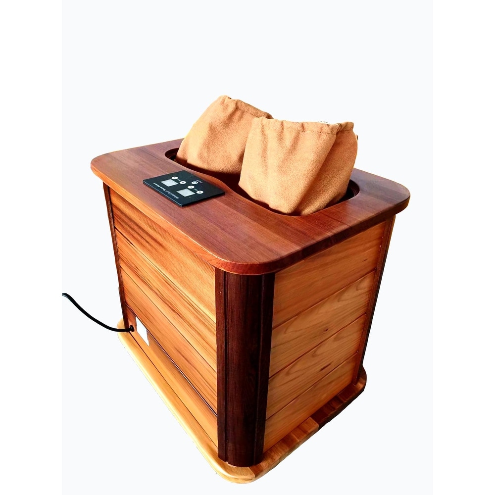 Portable Dry Heated Infrared Hemlock Foot Spa and Sauna