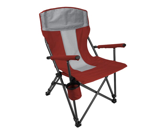 Rural King Hard Arm Folding Chair， Red - 89-982-0204