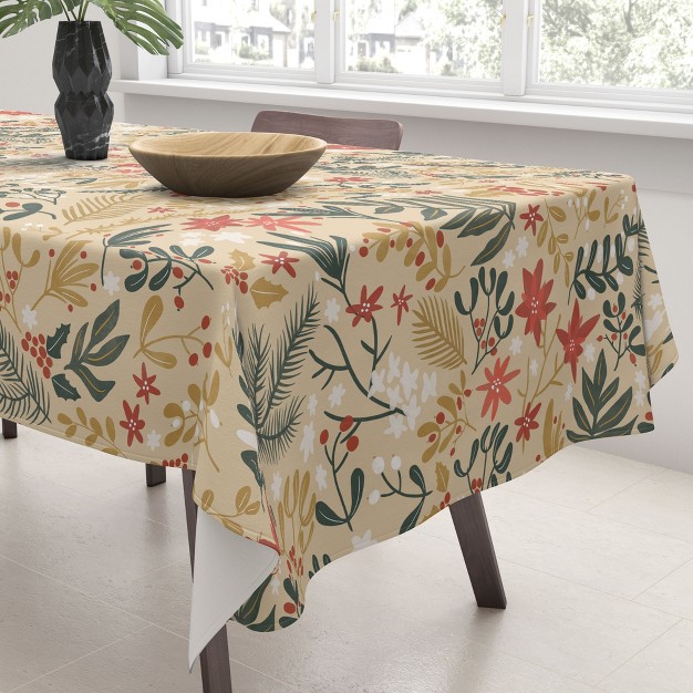 Marta Barragan Camarasa Happy Holidays Nature Tablecloth deny Designs