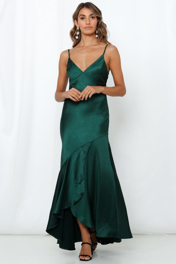 Heaven Help Me Maxi Dress Forest Green