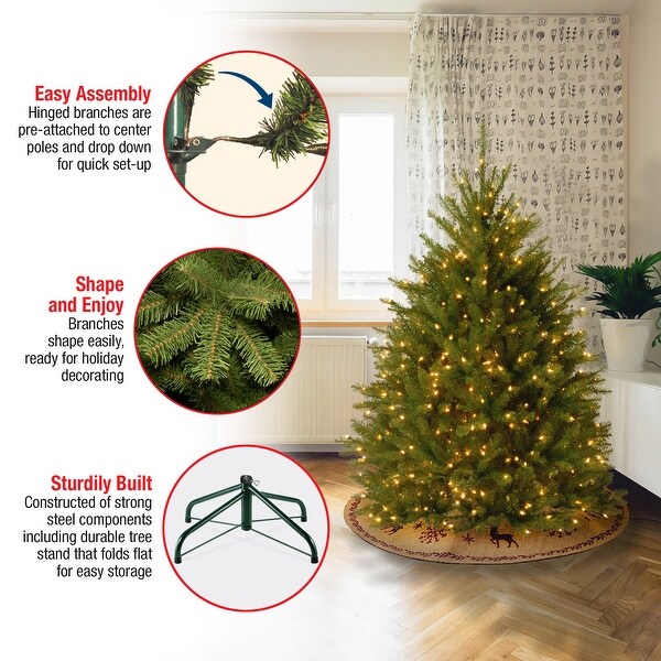 National Tree Company 4.5 ft. Fir Prelit or Unlit Artificial Hinged Tree