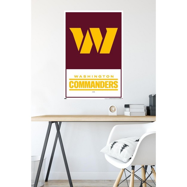 Trends International Nfl Washington Commanders Logo 22 Unframed Wall Poster Prints