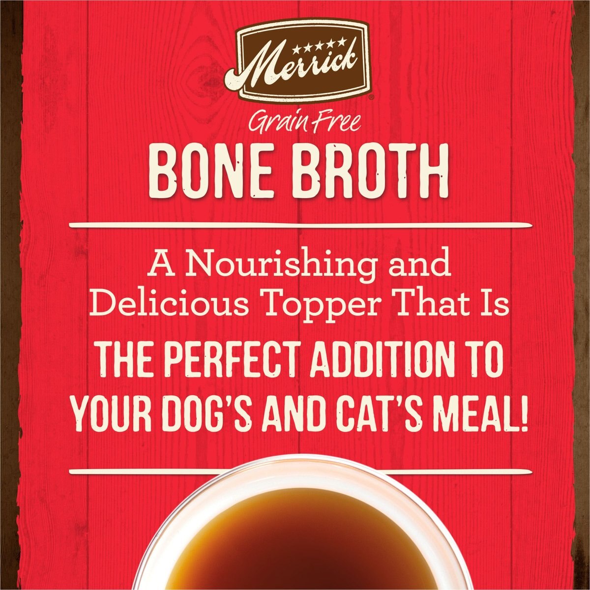 Merrick Beef Bone Broth Grain-Free Wet Dog Food Topper