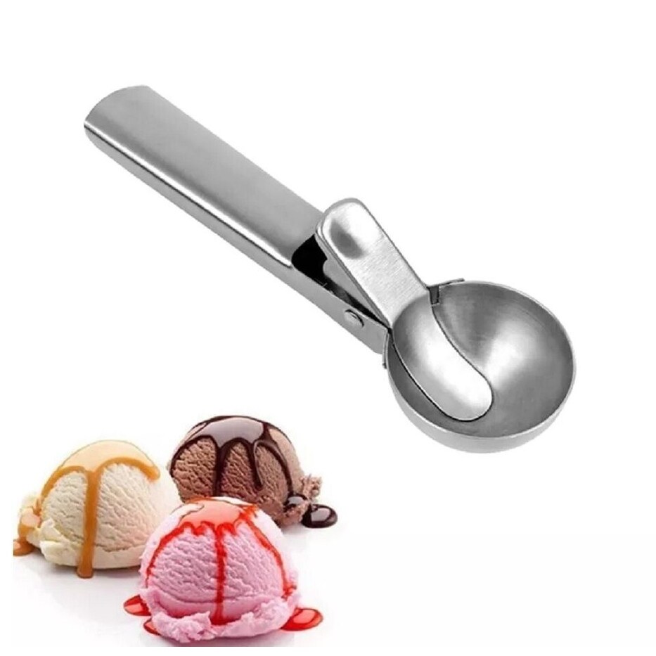 Stainless Steel Easy Trigger Ice Cream Scoop