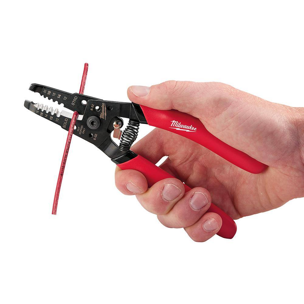 MW 7.75 in. Combination Electricians 6-in-1 Wire Strippers Pliers with Wire Strippers (2-Piece) 48-22-3079-48-22-6109