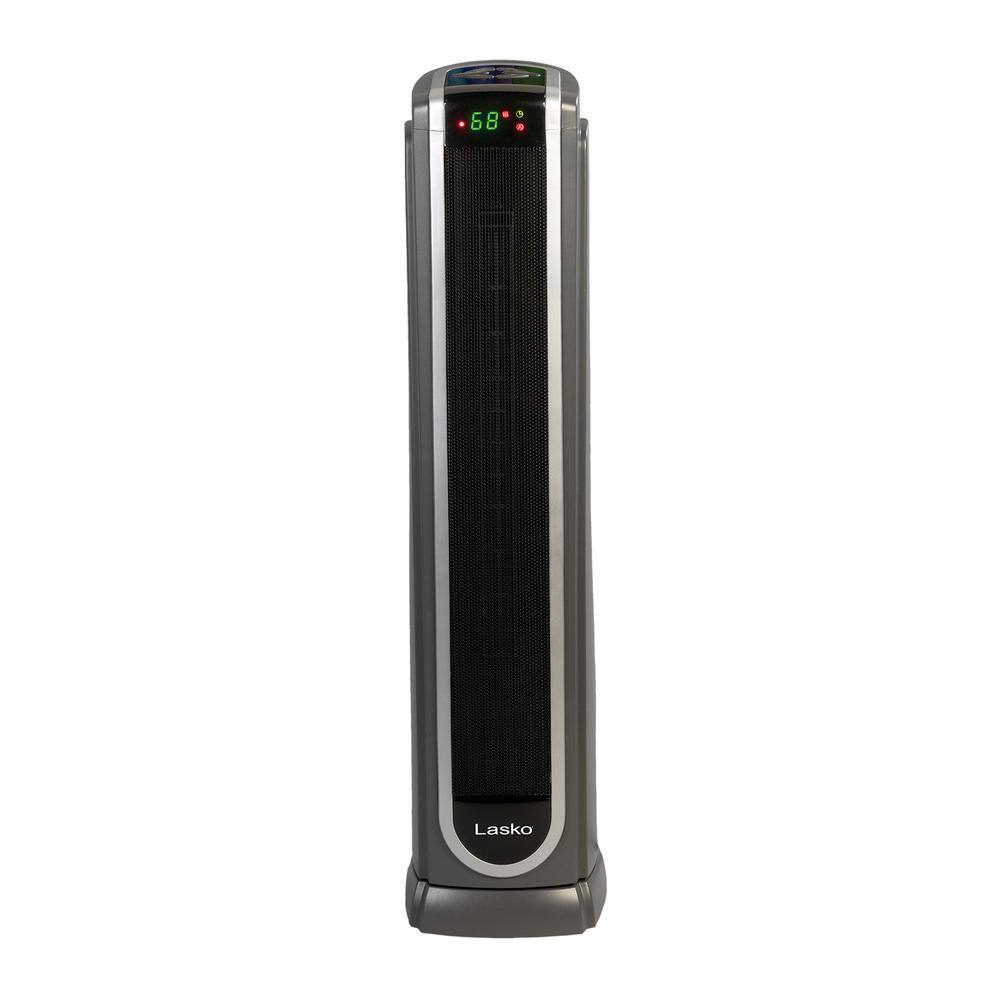 Lasko Tower 1500-Watt Electric Portable Ceramic Oscillating Space Heater with Digital Remote Control 5572