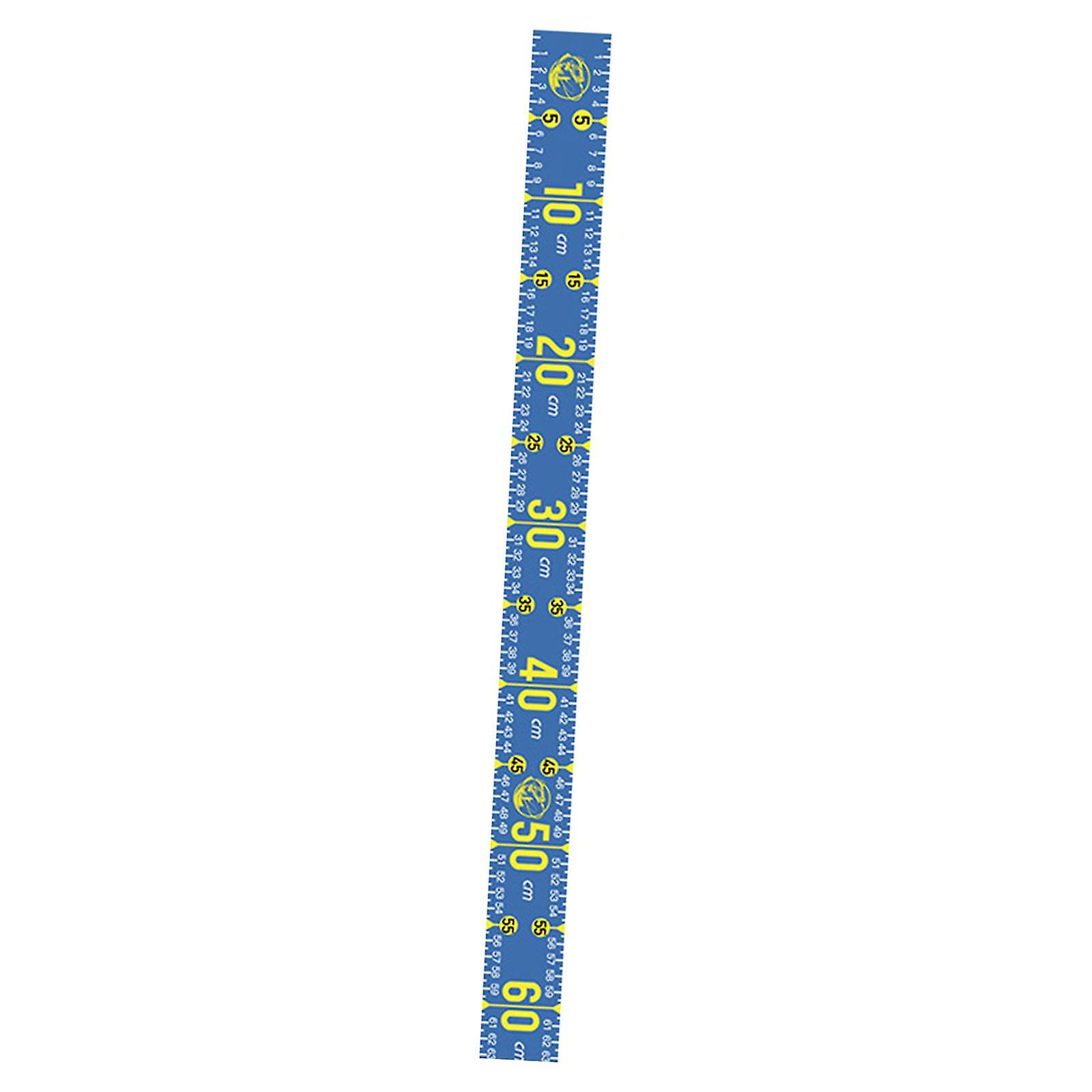 Fish Measuring Tool 51.18'' Foldable Fishing Ruler For Boat Sailboats Kayaks Lakes Blue