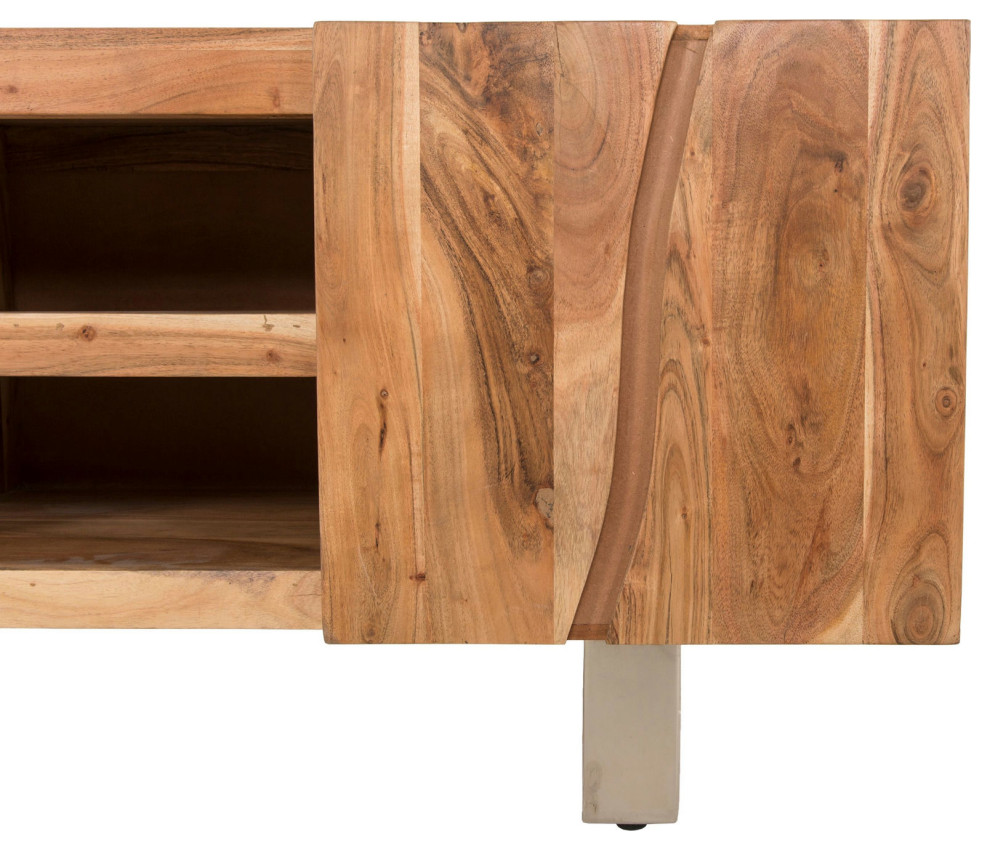 Josie Industrial Wood Tv Console   Entertainment Centers And Tv Stands   by GwG Outlet  Houzz