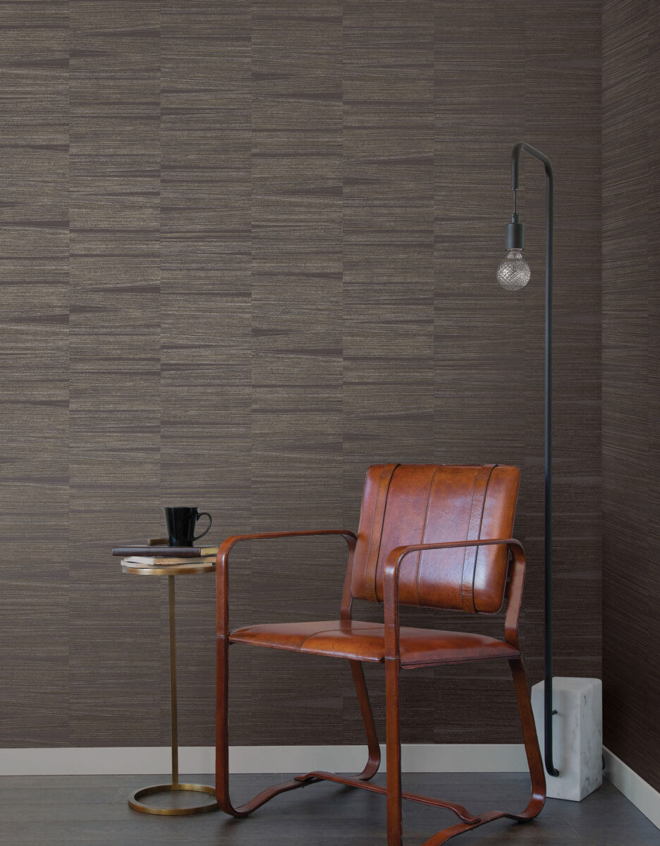 Line Stripe Wallpaper in Charcoal