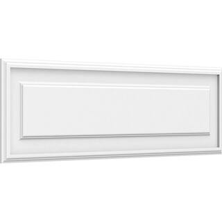 Ekena Millwork 58 in. x 3 ft. x 1 ft. Legacy Raised Panel White PVC Decorative Wall Panel WALP40X12X062LEG