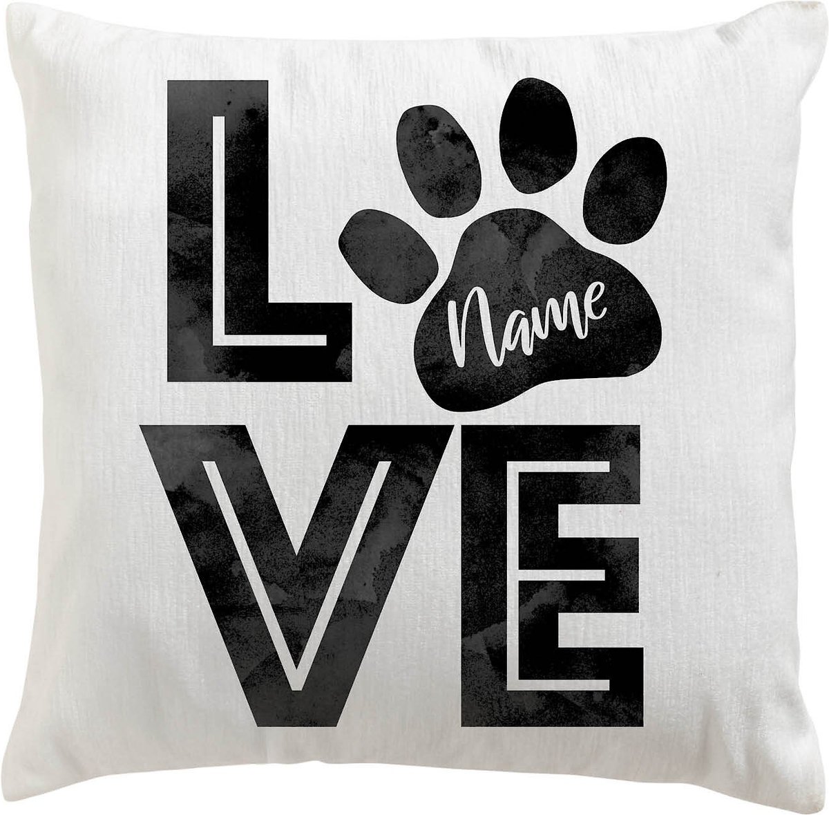 Custom Personalization Solutions Love my Pooch Personalized Throw Pillow