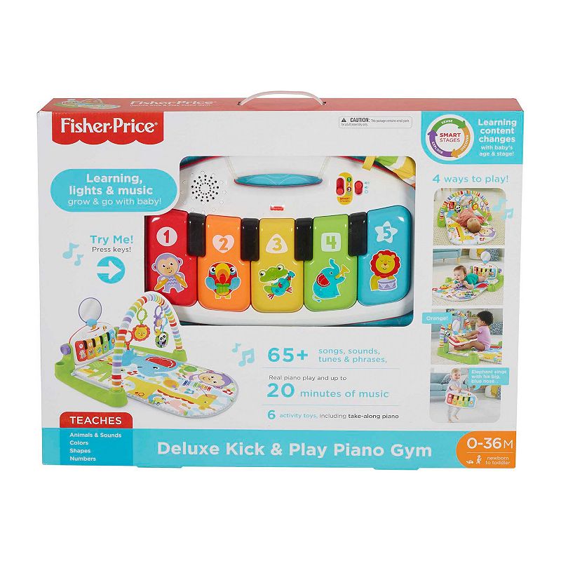 Fisher-Price Deluxe Kick and Play Piano Gym Musical Baby Toy