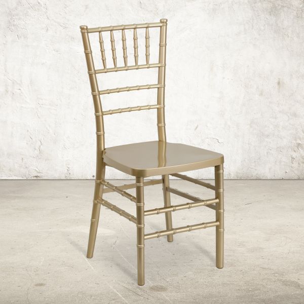 Flash Furniture PREMIUM Series Gold Resin Stacking Chiavari Chair