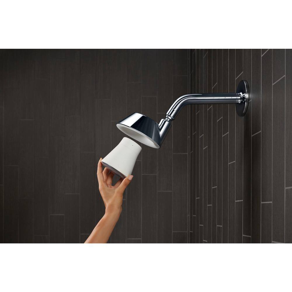 KOHLER Moxie 2.5 gpm Shower Head with Waterproof Speaker Featuring Bluetooth Wireless Technology and sound by Harman Kardon K-28238-NKE-CP