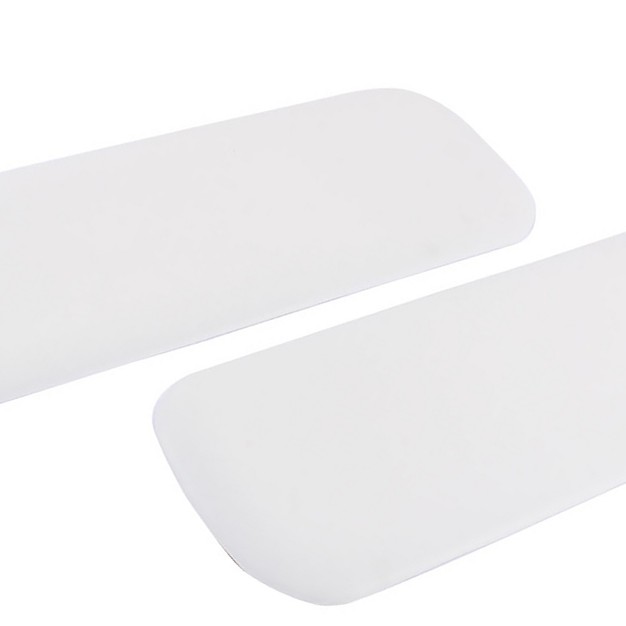 Unique Bargains Rubber Car Front Rear Bumper Guard White 2 Pcs