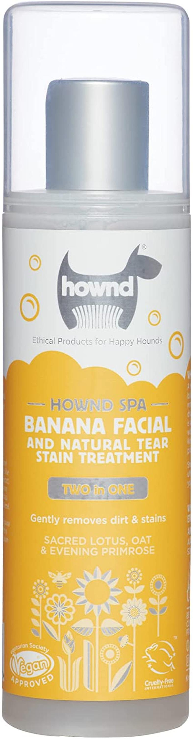 Hownd Banana Facial and Natural Tear Stain Treatment For Dogs Shampoo