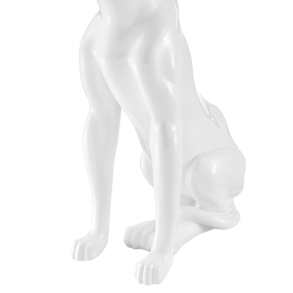 Large Sitting Panther Sculpture