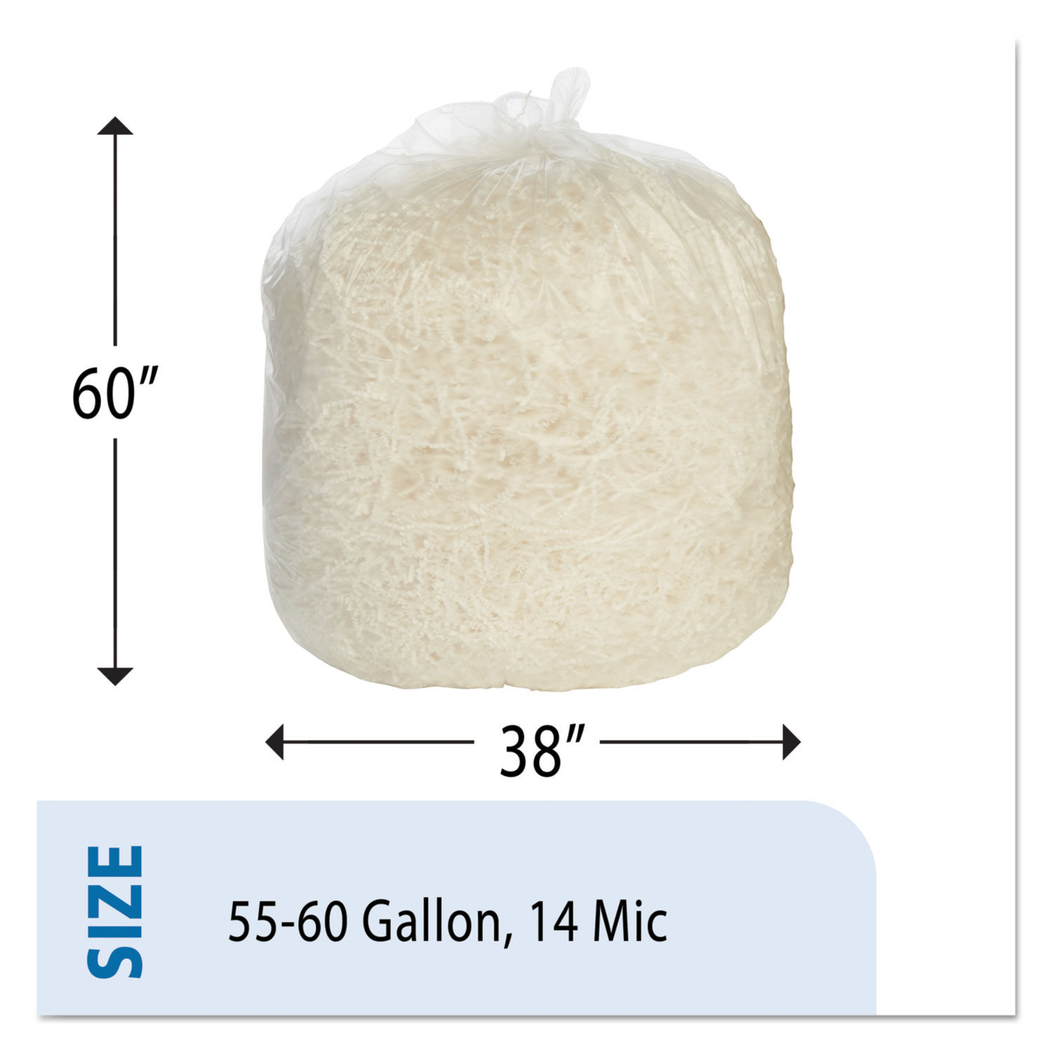SKILCRAFT High Density Trash Can Liner by AbilityOneandreg; NSN5171347