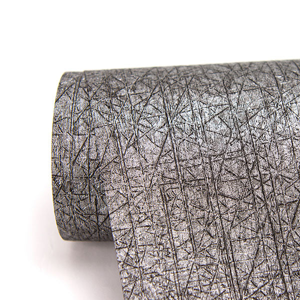 Nagano Black Distressed Texture Wallpaper from the Warner XI Collection