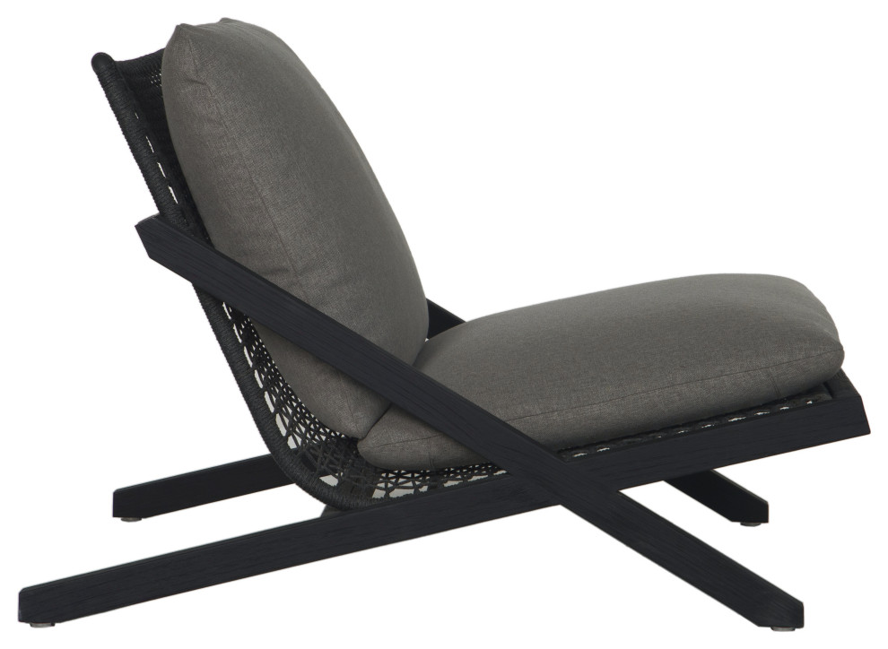 Bari Lounge Chair Charcoal Gracebay Grey   Transitional   Outdoor Lounge Chairs   by Sunpan Modern Home  Houzz