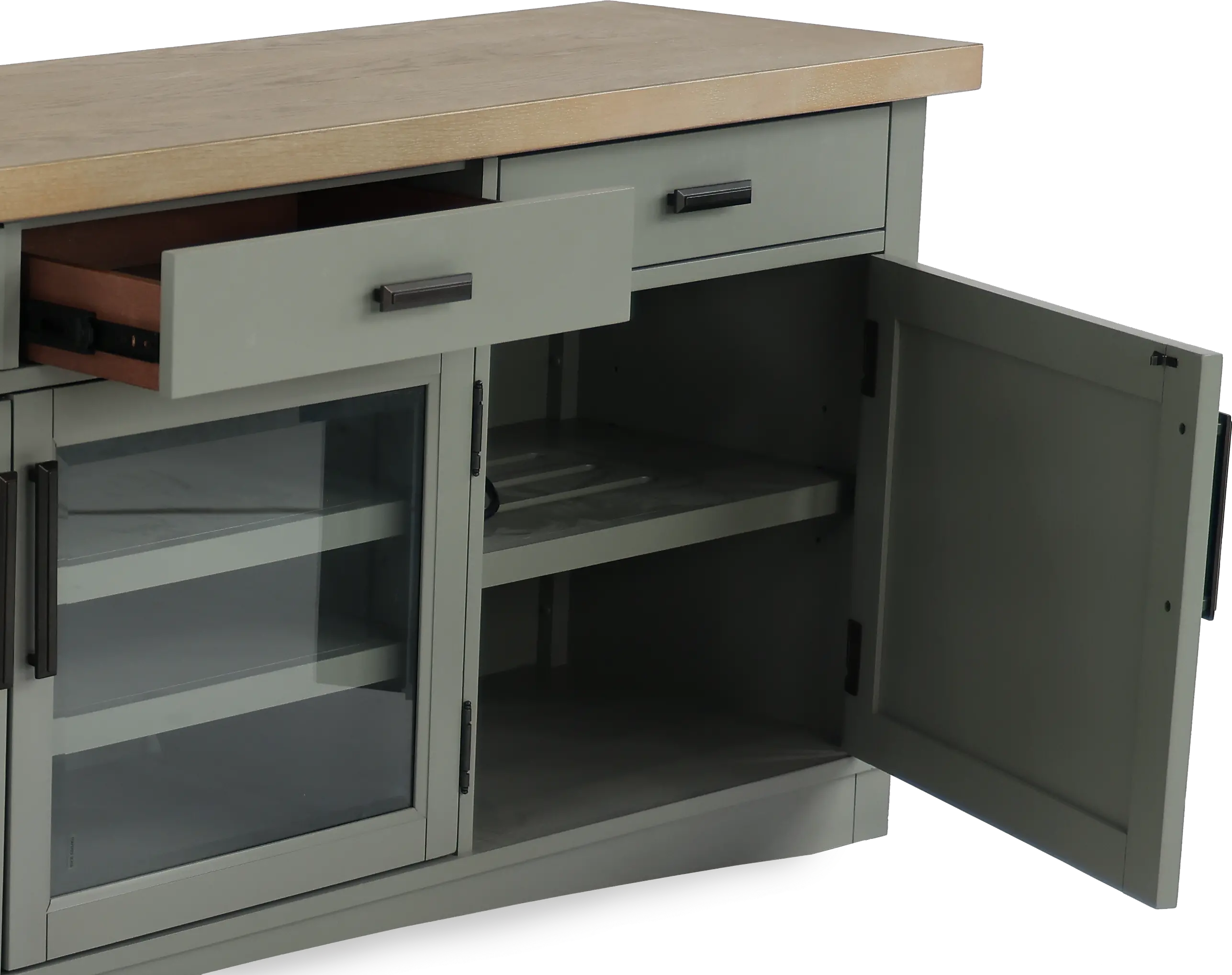 Amy Dove Gray 92 TV Stand