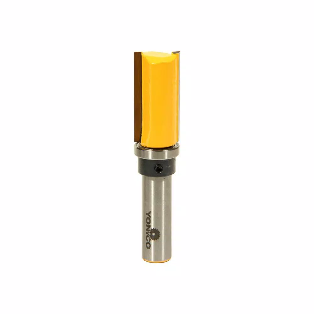 Yonico Template Flush Trim 3/4 in. Dia 1/2 in. Shank Carbide Tipped Router Bit and#8211; XDC Depot