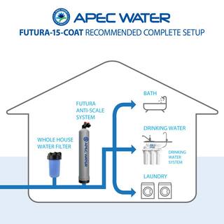 APEC Water Systems Premium 15 GPM Whole House Salt-Free Water Softener System with Pre-Filter with Protective Coat FUTURA-15-COAT