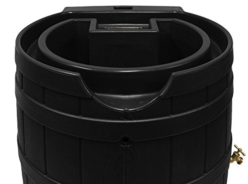 Good Ideas Rain Wizard 65 Gallon Rain Barrel - Black